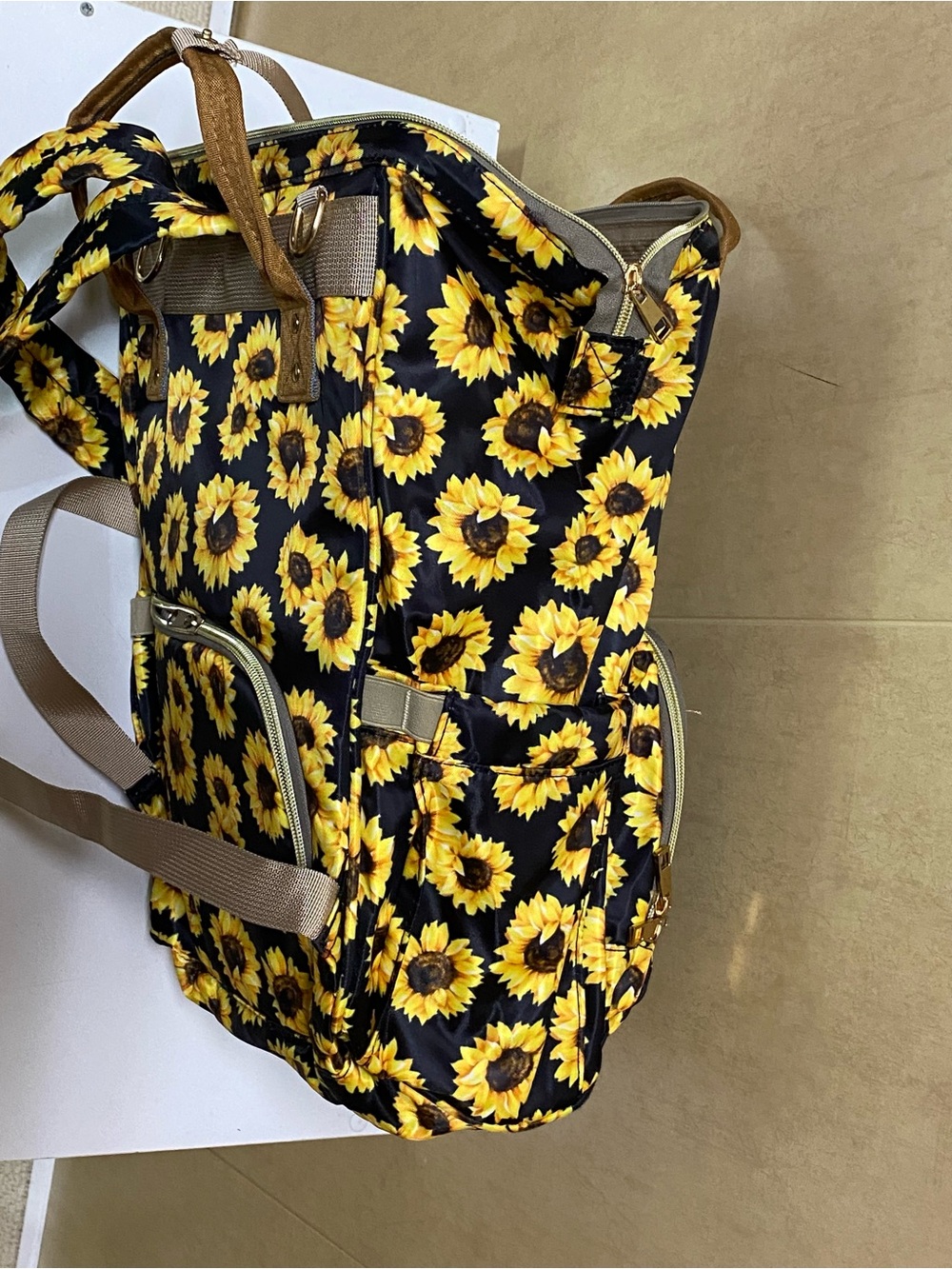 Backpack with Sunflowers - Picture 14 of 14
